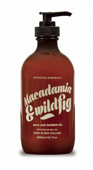 Matakana Botanics - Macadamia & Wild Fig Bath & Shower Gel - the good tonic - Whakatane