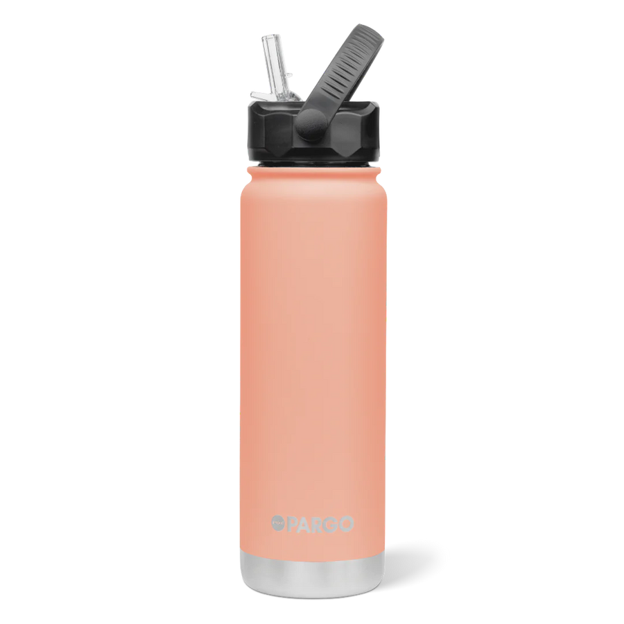 Pargo - 750mL Insulated Bottle with Straw Lid - the good tonic - Whakatane 
