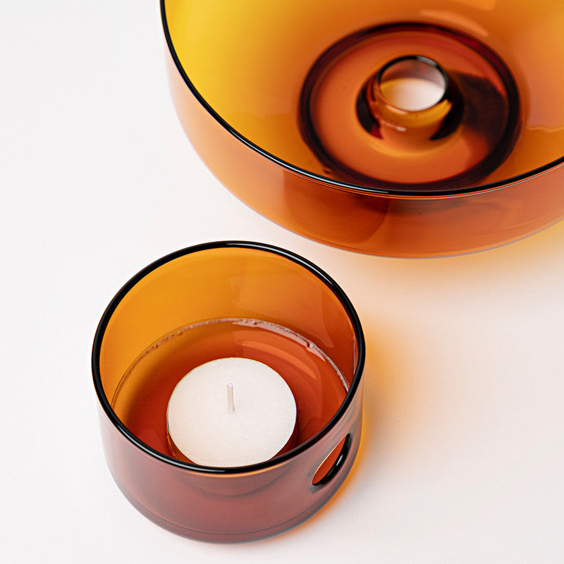 STUDIO MILLIGRAM - SENSORY - GLASS OIL BURNER - the good tonic - Whakatane