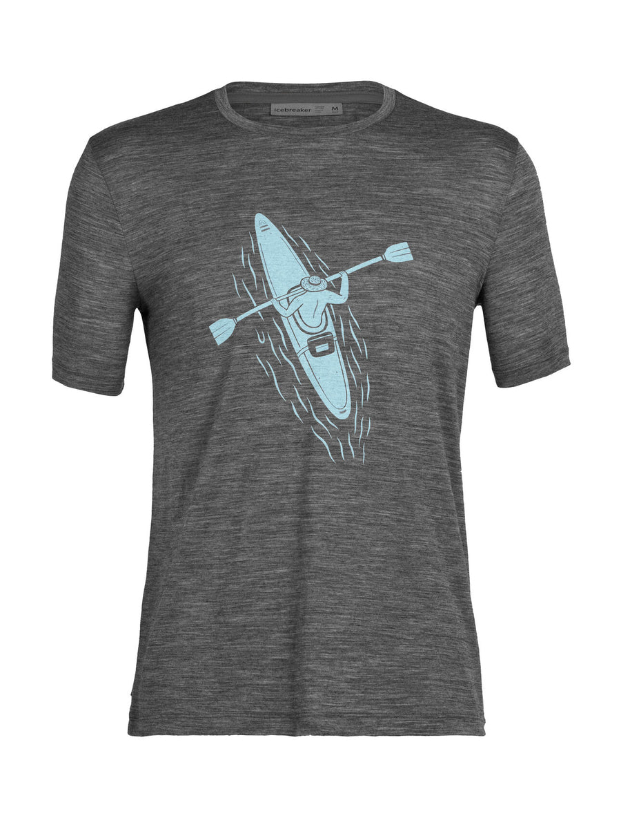Icebreaker - Men's Merino Tech Lite II Short Sleeve T-Shirt Paddle Lines - the good tonic - Whakatane