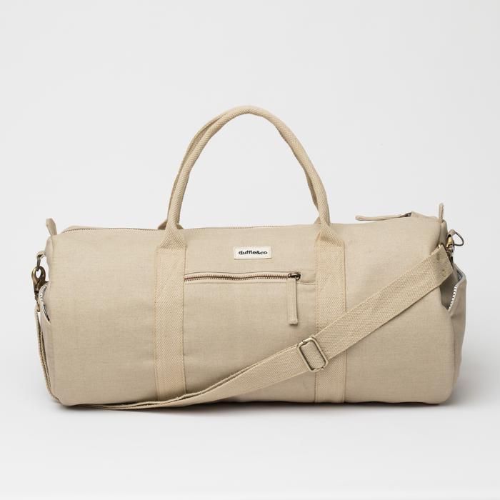 Duffle & Co We create handcrafted luxury bags that don't compromise your values Each of our bags has been carefully crafted from only the very best natural, sustainably sourced materials our canvas bags is made from 100% organic cotton and dyed using azo-free dyes. This is why they feel so soft!